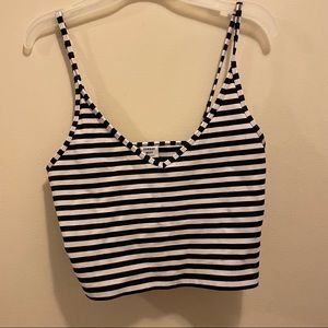 Striped Aritzia Crop Top